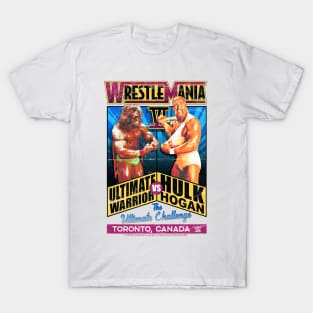 Ultimate Warrior Vs Hulk Hogan Wrestlemania Vintage T-Shirt